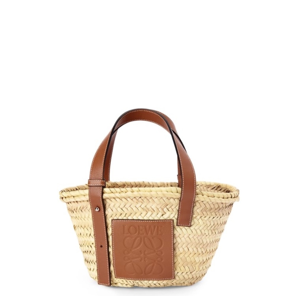 LOEWE small basket straw bag 100% authentic